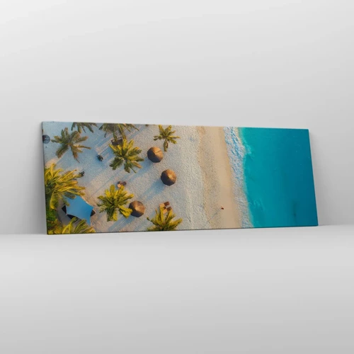 Quadro em tela - Bem vindo ao Paraíso - 140x50 cm