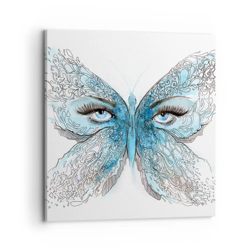 Quadro em tela - Borboleta eros - 70x70 cm