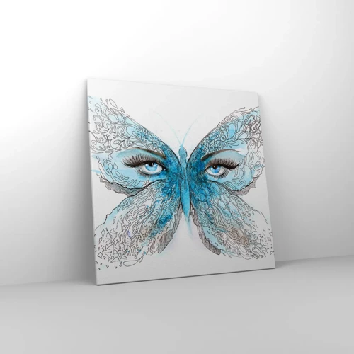 Quadro em tela - Borboleta eros - 70x70 cm