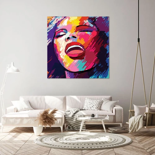 Quadro em tela - Cantar uma vida inteira - 50x50 cm