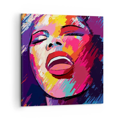 Quadro em tela - Cantar uma vida inteira - 60x60 cm