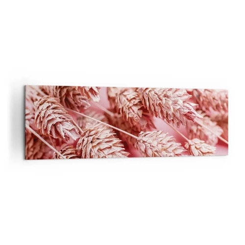 Quadro em tela - Cascata floral em rosa - 160x50 cm