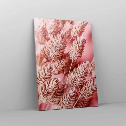 Quadro em tela - Cascata floral em rosa - 50x70 cm