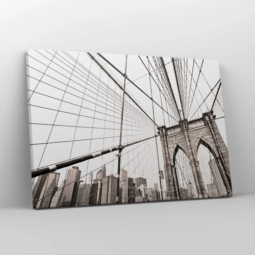 Quadro em tela - Catedral de Nova York - 70x50 cm