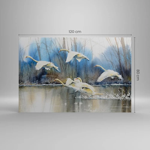 Quadro em tela - Como no conto de fadas sobre cisnes selvagens - 120x80 cm