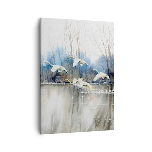 Quadro em tela - Como no conto de fadas sobre cisnes selvagens - 50x70 cm