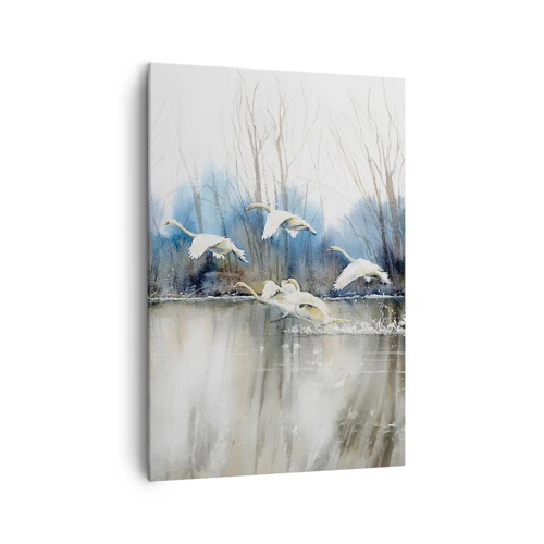 Quadro em tela - Como no conto de fadas sobre cisnes selvagens - 70x100 cm