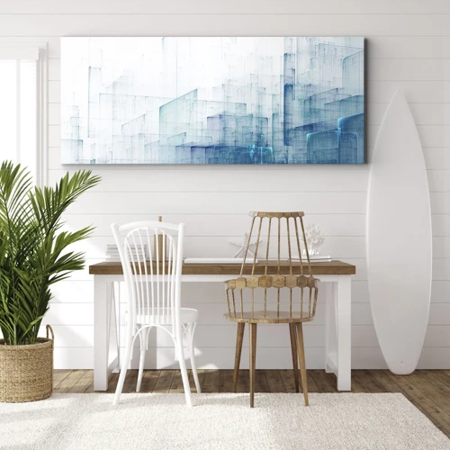 Quadro em tela - Como o espaço ficou - 120x50 cm