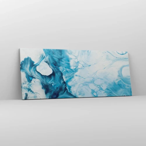 Quadro em tela - Concerto Azul - 100x40 cm