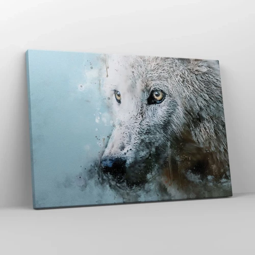 Quadro em tela - Conheça a alma do lobo - 70x50 cm