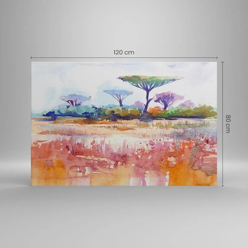 Quadro em tela - Cores da savana - 120x80 cm