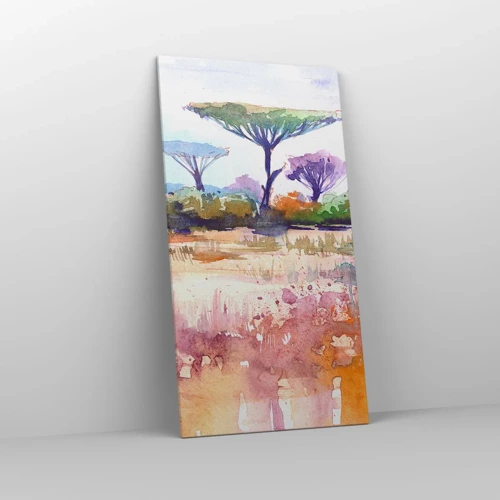 Quadro em tela - Cores da savana - 65x120 cm