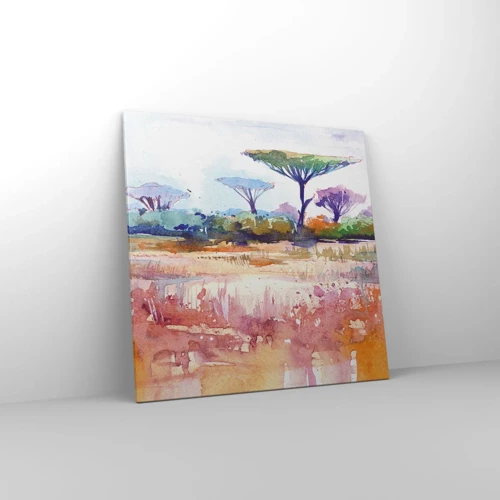 Quadro em tela - Cores da savana - 70x70 cm