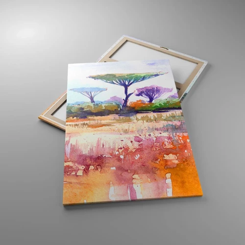 Quadro em tela - Cores da savana - 80x120 cm