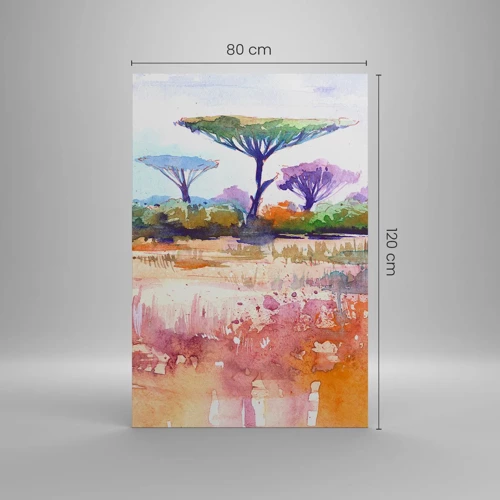 Quadro em tela - Cores da savana - 80x120 cm