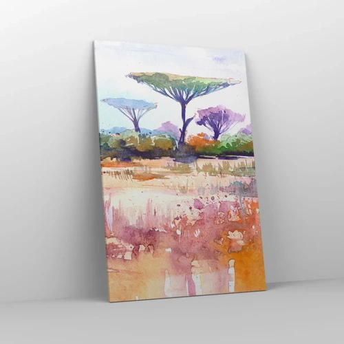 Quadro em tela - Cores da savana - 80x120 cm