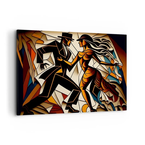 Quadro em tela - Dança de paixão e paixão - 100x70 cm