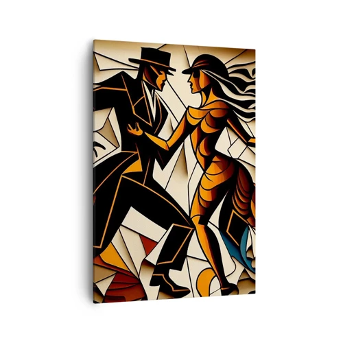 Quadro em tela - Dança de paixão e paixão - 70x100 cm