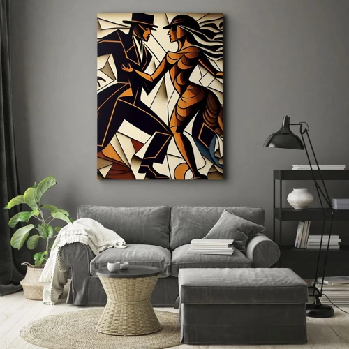 Quadro em tela - Dança de paixão e paixão - 80x120 cm