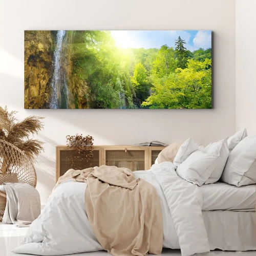 Quadro em tela - Deve ser o Éden - 140x50 cm