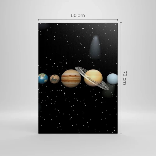 Quadro em tela - E os planetas estão a enlouquecer... - 50x70 cm