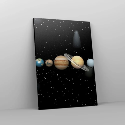 Quadro em tela - E os planetas estão a enlouquecer... - 50x70 cm