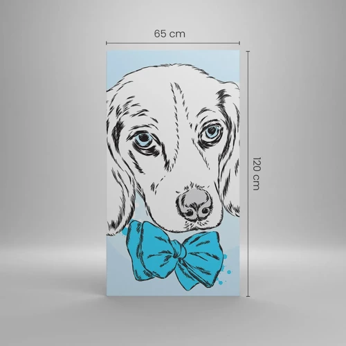 Quadro em tela - Elegância canina - 65x120 cm