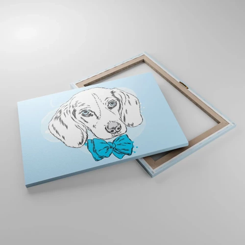 Quadro em tela - Elegância canina - 70x50 cm