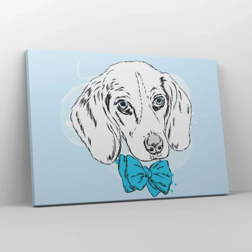 Quadro em tela - Elegância canina - 70x50 cm