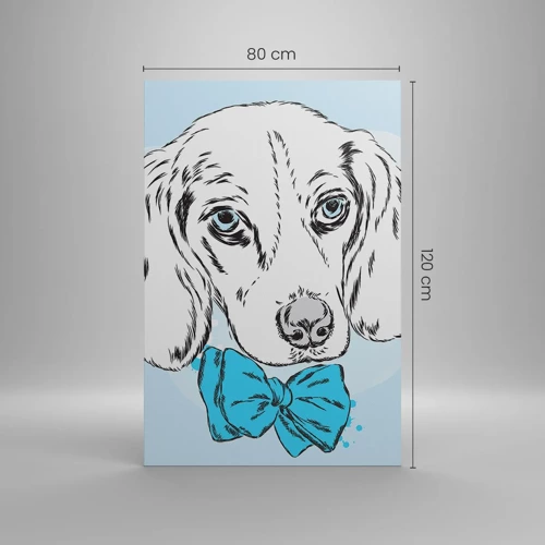 Quadro em tela - Elegância canina - 80x120 cm