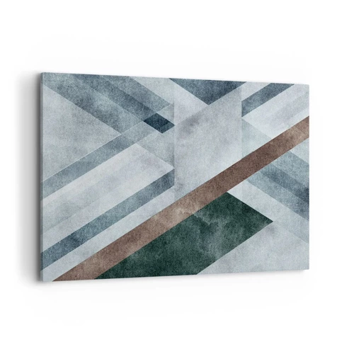 Quadro em tela - Elegância sofisticada da geometria - 100x70 cm