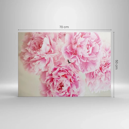 Quadro em tela - Em esplendor rosa - 70x50 cm