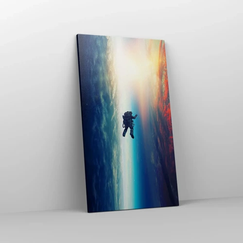 Quadro em tela - Enfrentando o universo - 45x80 cm