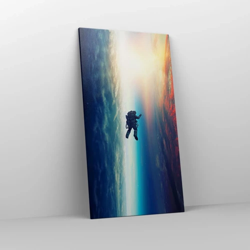 Quadro em tela - Enfrentando o universo - 65x120 cm