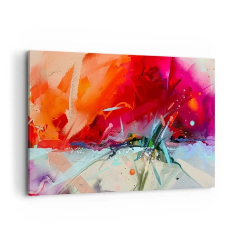 Quadro em tela - Explosão de luzes e cores - 100x70 cm