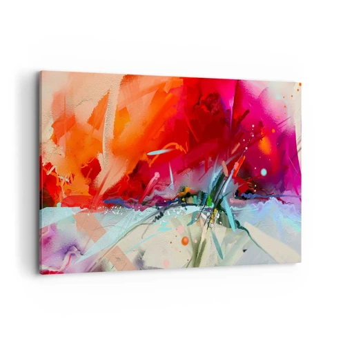 Quadro em tela - Explosão de luzes e cores - 120x80 cm