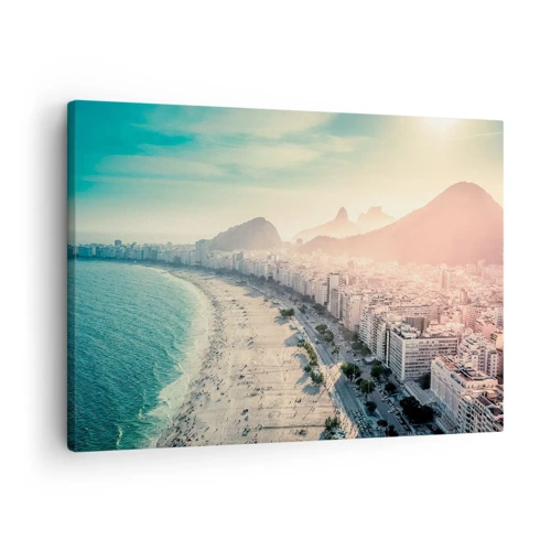 Quadro em tela - Férias eternas no Rio - 70x50 cm