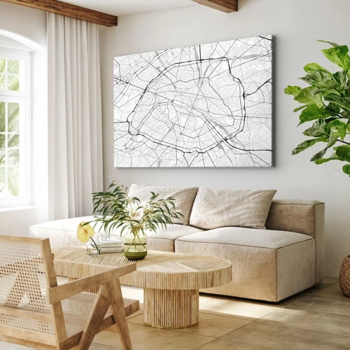 Quadro em tela - Flor de Paris - 70x50 cm