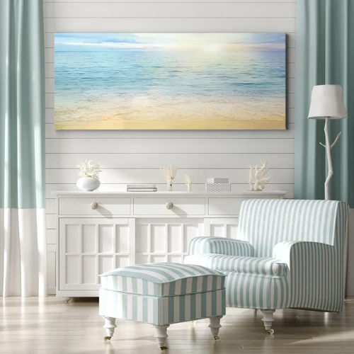 Quadro em tela - Grande azul - 100x40 cm