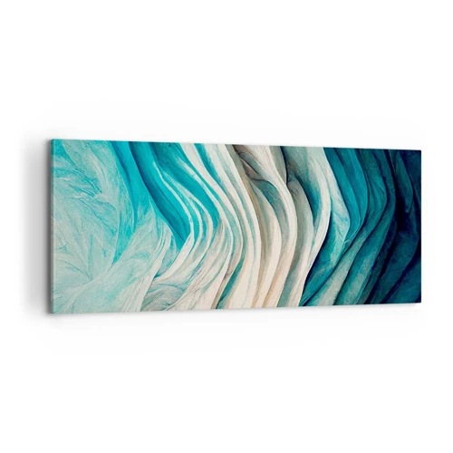 Quadro em tela - Insaciabilidade azul - 100x40 cm