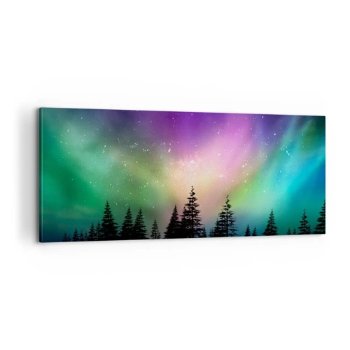 Quadro em tela - Magia branca - 100x40 cm