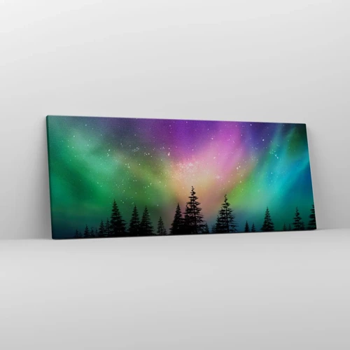 Quadro em tela - Magia branca - 100x40 cm