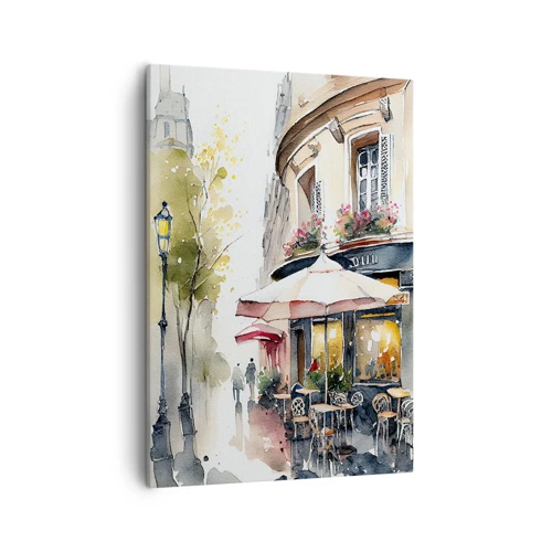 Quadro em tela - Manhã parisiense - 50x70 cm