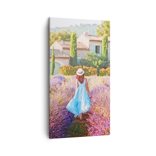 Quadro em tela - Menina Lavanda - 45x80 cm