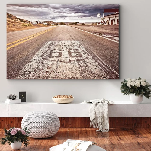 Quadro em tela - Mother Road - uma lenda americana - 70x50 cm