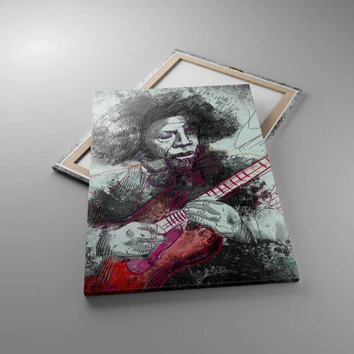 Quadro em tela - Nas ondas da música - 70x100 cm