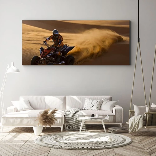 Quadro em tela - Nas ondas de areia - 100x40 cm