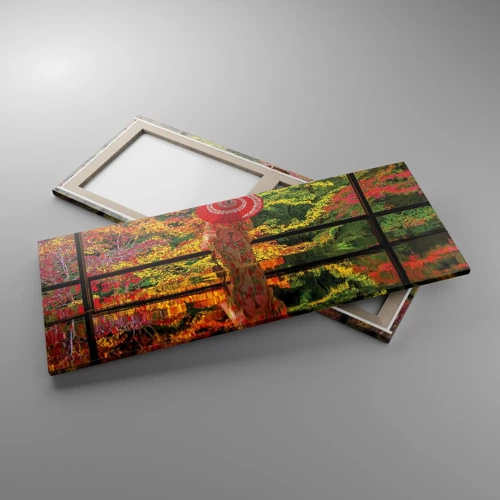 Quadro em tela - No templo da natureza - 100x40 cm