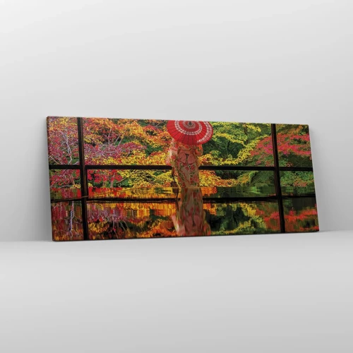 Quadro em tela - No templo da natureza - 100x40 cm