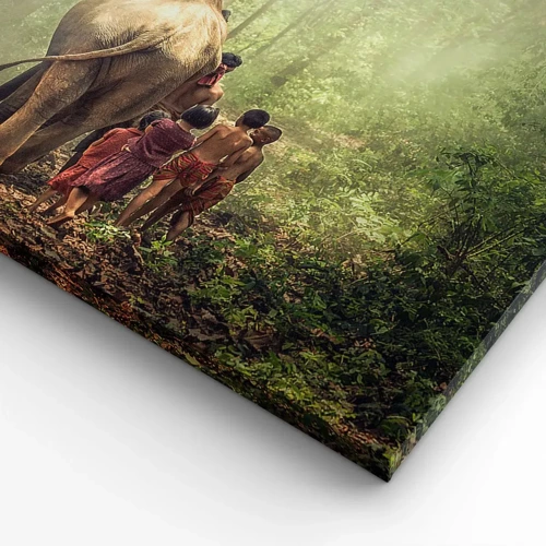 Quadro em tela - Novo Livro da Selva - 55x100 cm